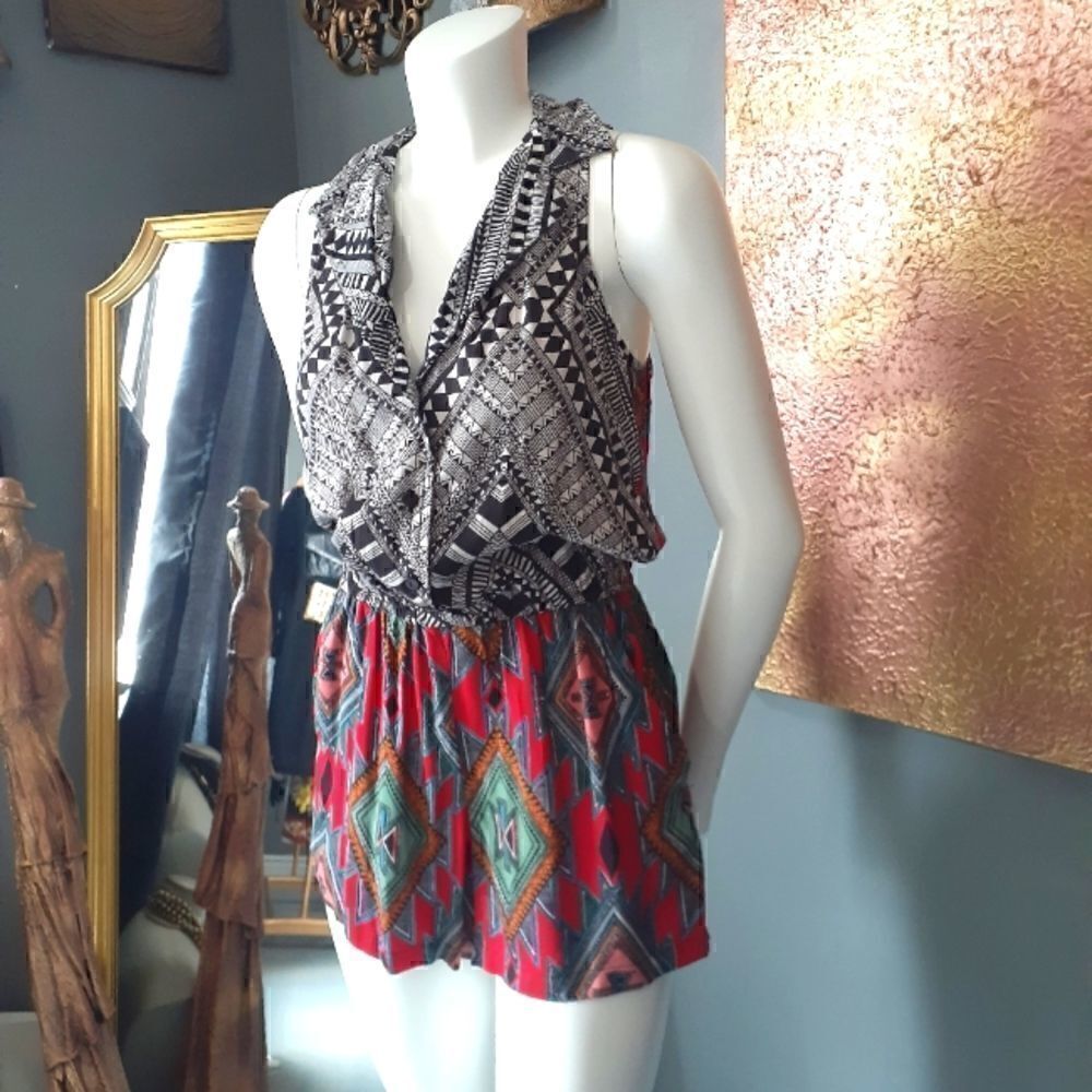 Southwestern Motif Romper   